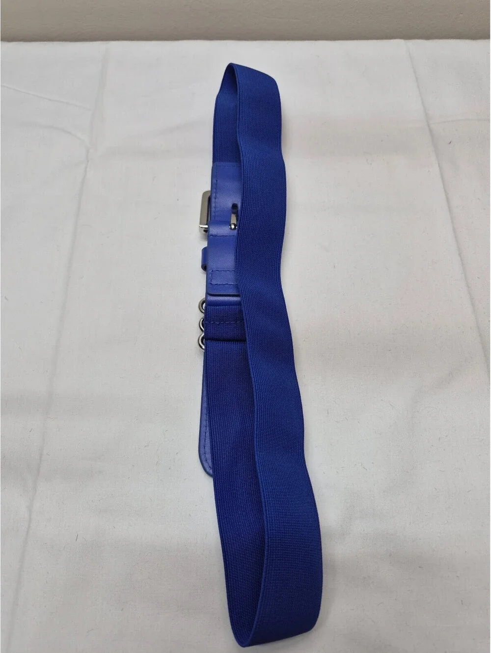 Under Armour Blue Elastic Stretch Belt with Silver Buckle B470